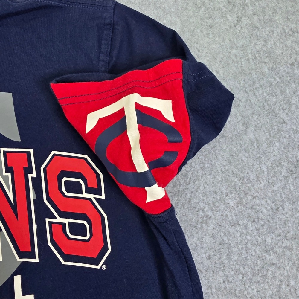 Minnesota Twins Baseball T-Shirt Men's Medium Navy Blue MLB Graphic Tee - Picture 7 of 12
